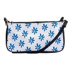 Little Blue Daisies  Shoulder Clutch Bag by ConteMonfreyShop