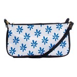 Little Blue Daisies  Shoulder Clutch Bag Front