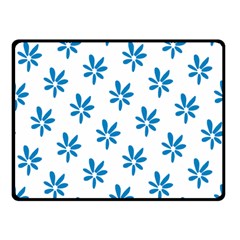 Little Blue Daisies  Fleece Blanket (Small)