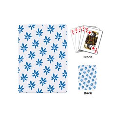 Little Blue Daisies  Playing Cards Single Design (mini)