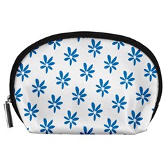 Little Blue Daisies  Accessory Pouch (large)