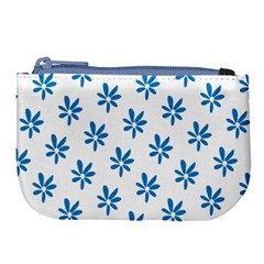 Little Blue Daisies  Large Coin Purse