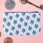 Little Blue Daisies  Large Coin Purse Back