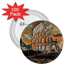 Colosseo Italy 2 25  Buttons (100 Pack)  by ConteMonfrey