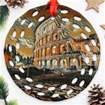 Colosseo Italy Ornament (Round Filigree) Front