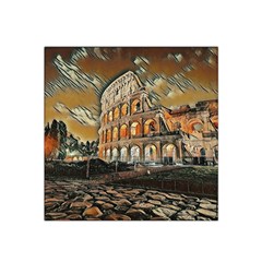 Colosseo Italy Satin Bandana Scarf 22  X 22  by ConteMonfrey