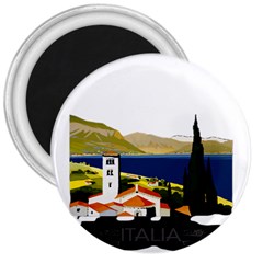 River Small Town Landscape 3  Magnets by ConteMonfrey