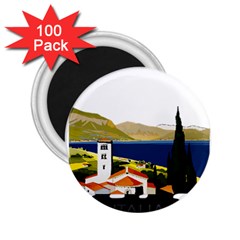 River Small Town Landscape 2 25  Magnets (100 Pack)  by ConteMonfrey