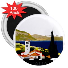 River Small Town Landscape 3  Magnets (100 Pack) by ConteMonfrey