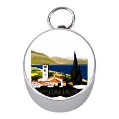 River Small Town Landscape Mini Silver Compasses by ConteMonfrey