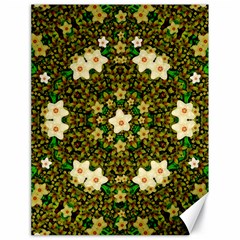 Flower Power And Big Porcelainflowers In Blooming Style Canvas 18  X 24  by pepitasart