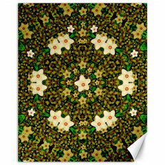 Flower Power And Big Porcelainflowers In Blooming Style Canvas 11  X 14  by pepitasart