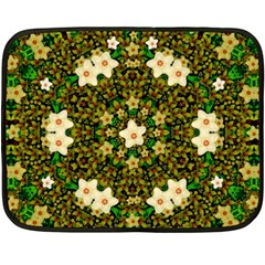 Flower Power And Big Porcelainflowers In Blooming Style Fleece Blanket (mini) by pepitasart