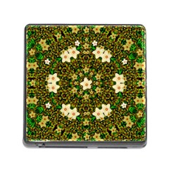 Flower Power And Big Porcelainflowers In Blooming Style Memory Card Reader (square 5 Slot) by pepitasart