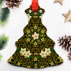 Flower Power And Big Porcelainflowers In Blooming Style Ornament (christmas Tree) 