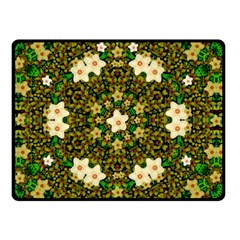 Flower Power And Big Porcelainflowers In Blooming Style Double Sided Fleece Blanket (small)  by pepitasart