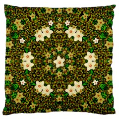 Flower Power And Big Porcelainflowers In Blooming Style Standard Flano Cushion Case (two Sides) by pepitasart