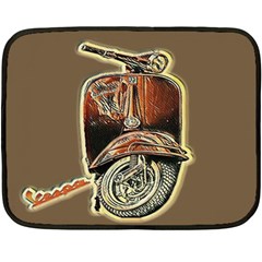 Beep, Beep! Vespa Lover Has Arrived! Double Sided Fleece Blanket (mini)  by ConteMonfrey