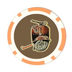 Beep, Beep! Vespa Lover Has Arrived! Poker Chip Card Guard (10 Pack) by ConteMonfrey