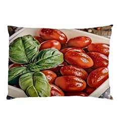 Fresh Tomatoes - Italian Cuisine Pillow Case (two Sides) by ConteMonfrey