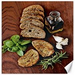 Oil, Basil, Garlic, Bread And Rosemary - Italian Food Canvas 12  x 12  11.4 x11.56  Canvas - 1