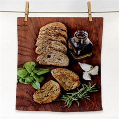 Oil, Basil, Garlic, Bread And Rosemary - Italian Food Face Towel by ConteMonfrey