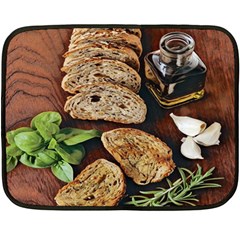 Oil, Basil, Garlic, Bread And Rosemary - Italian Food Fleece Blanket (mini) by ConteMonfrey