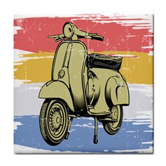 I`m Waiting On My Vespa Tile Coaster by ConteMonfrey