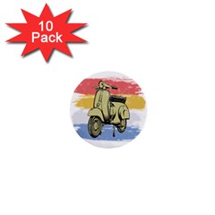 I`m Waiting On My Vespa 1  Mini Buttons (10 Pack)  by ConteMonfrey