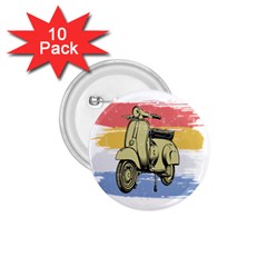 I`m Waiting On My Vespa 1 75  Buttons (10 Pack) by ConteMonfrey