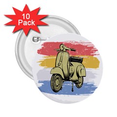 I`m Waiting On My Vespa 2 25  Buttons (10 Pack)  by ConteMonfrey