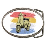 I`m Waiting On My Vespa Belt Buckles Front