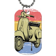 I`m Waiting On My Vespa Dog Tag (one Side) by ConteMonfrey