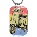 I`m Waiting On My Vespa Dog Tag (One Side) Front