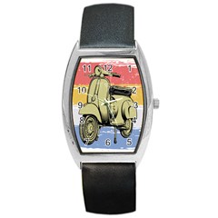 I`m Waiting On My Vespa Barrel Style Metal Watch by ConteMonfrey