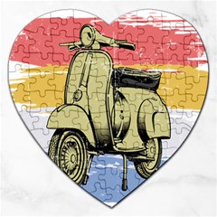 I`m Waiting On My Vespa Jigsaw Puzzle (heart) by ConteMonfrey