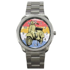 I`m Waiting On My Vespa Sport Metal Watch by ConteMonfrey