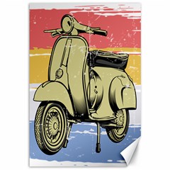 I`m Waiting On My Vespa Canvas 12  X 18  by ConteMonfrey