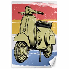 I`m Waiting On My Vespa Canvas 20  X 30  by ConteMonfrey