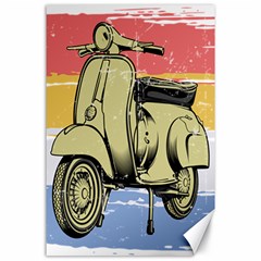 I`m Waiting On My Vespa Canvas 24  X 36  by ConteMonfrey