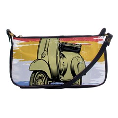 I`m Waiting On My Vespa Shoulder Clutch Bag by ConteMonfrey