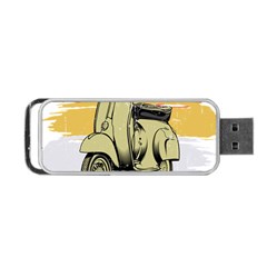 I`m Waiting On My Vespa Portable Usb Flash (one Side) by ConteMonfrey