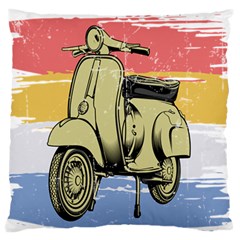 I`m Waiting On My Vespa Standard Flano Cushion Case (one Side) by ConteMonfrey