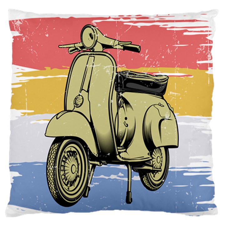 I`m Waiting On My Vespa Standard Flano Cushion Case (Two Sides)