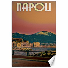 Red Summer Napoli - Vesuvio Canvas 24  X 36  by ConteMonfrey