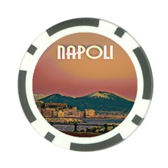 Red Summer Napoli - Vesuvio Poker Chip Card Guard by ConteMonfrey