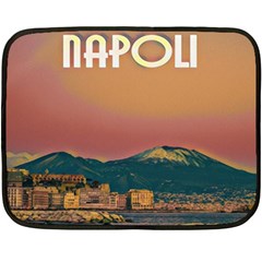 Red Summer Napoli - Vesuvio Fleece Blanket (mini) by ConteMonfrey