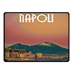 Red Summer Napoli - Vesuvio Fleece Blanket (small) by ConteMonfrey