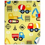 Seamless pattern vector industrial vehicle cartoon Canvas 16  x 20  15.75 x19.29  Canvas - 1