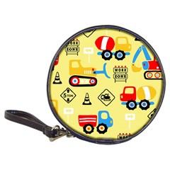 Seamless Pattern Vector Industrial Vehicle Cartoon Classic 20-cd Wallets